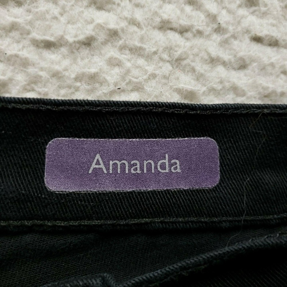 Gloria Vanderbilt Amanda Jeans Womens Plus 18W Short Black Straight Stretch - Picture 6 of 7